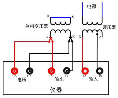 單相變壓器試驗(yàn)接線(xiàn)圖