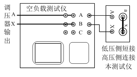 單相變壓器負(fù)載試驗(yàn)接線圖